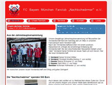 Tablet Screenshot of fcb-fanclub-nachtschwaermer.de